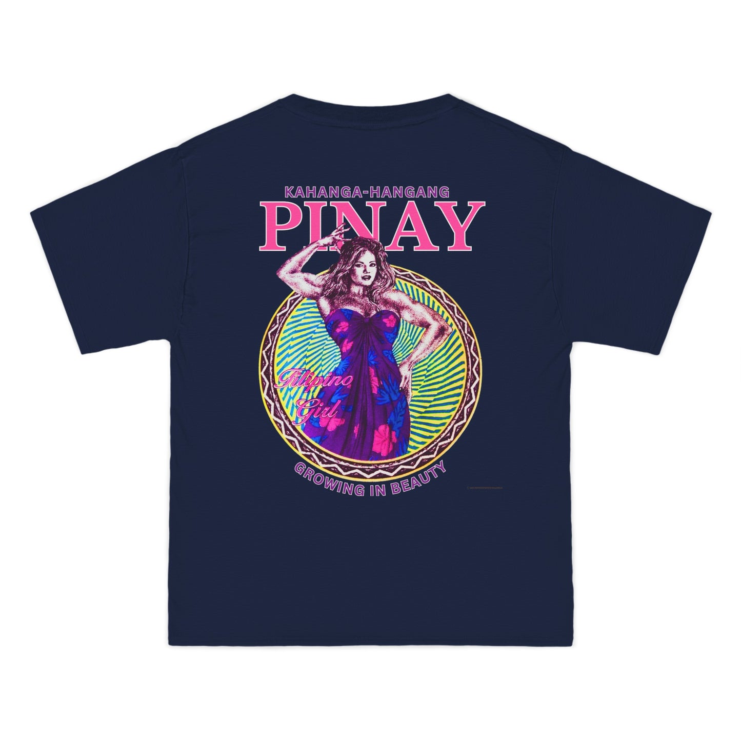 Filipino Strength Pinay Growing in Beauty Filipino Girl Kahanga Hangang Vintage Design 90s New Print Beefy-T®  Short-Sleeve T-Shirt