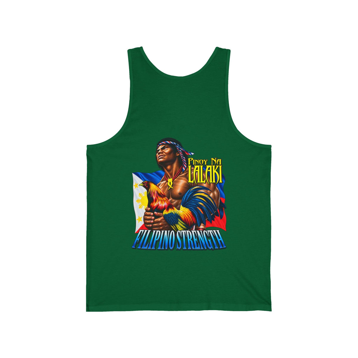Filipino Strength Pinoy na Lalaki Unisex Jersey Tank