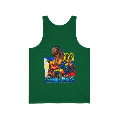 Filipino Strength Pinoy na Lalaki Unisex Jersey Tank
