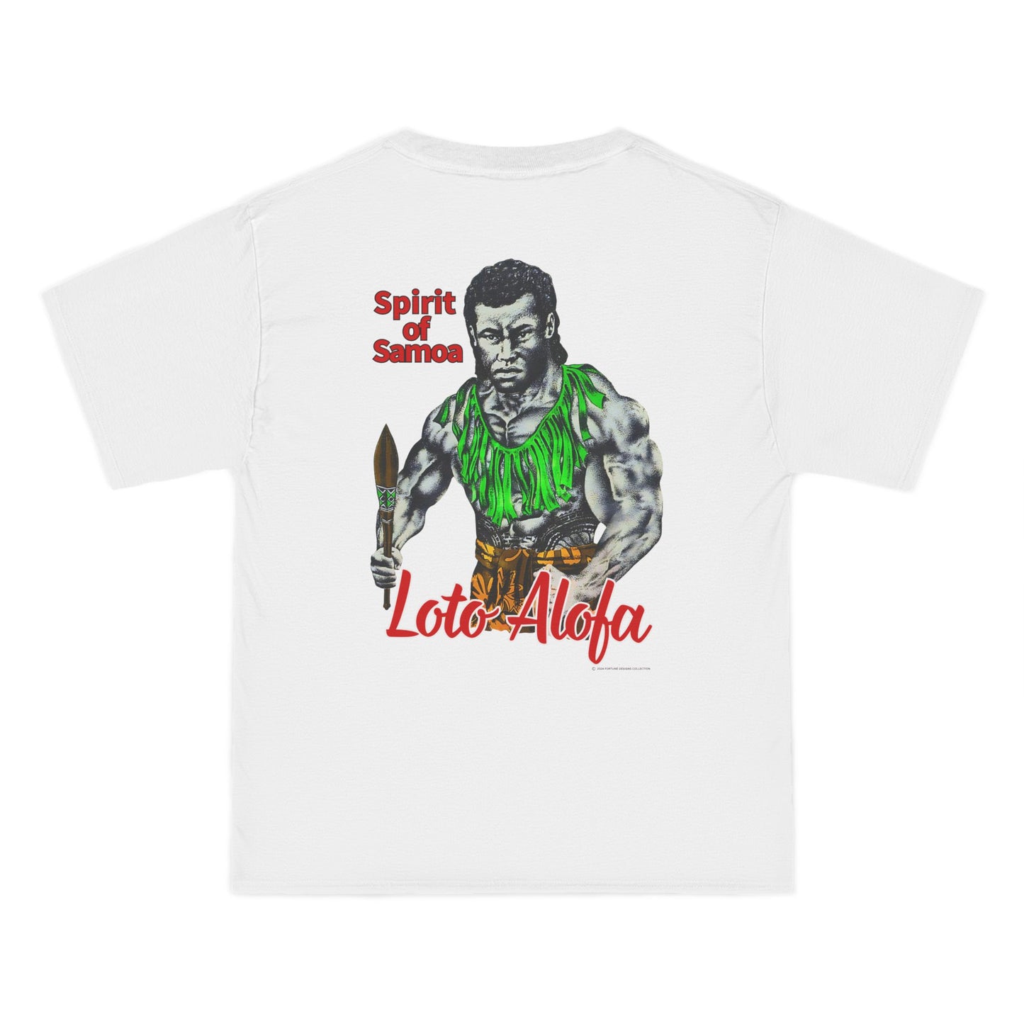 Samoan Strength Spirit of Samoa Loto Alofa Vintage Design 90s New Print Beefy-T®  Short-Sleeve T-Shirt