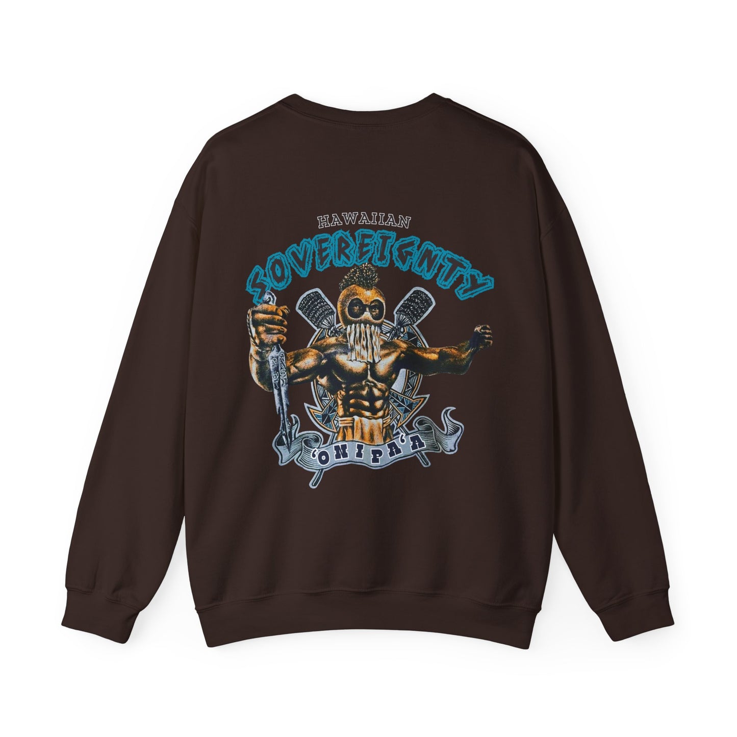 Hawaiian Strength Hawaiian Sovereignty 'Onipa'a Vintage Design 90s New Print Unisex Heavy Blend™ Crewneck Sweatshirt