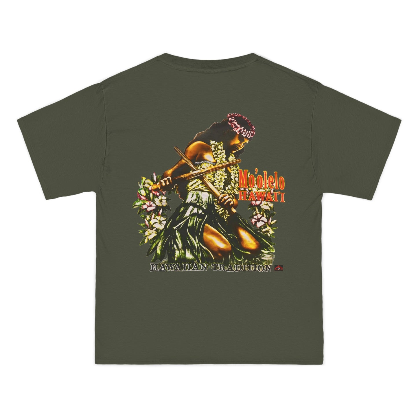Hawaiian Strength Hawaiian Tradition Mo'olelo Hawai'i Vintage Design 90s New Print Beefy-T®  Short-Sleeve T-Shirt