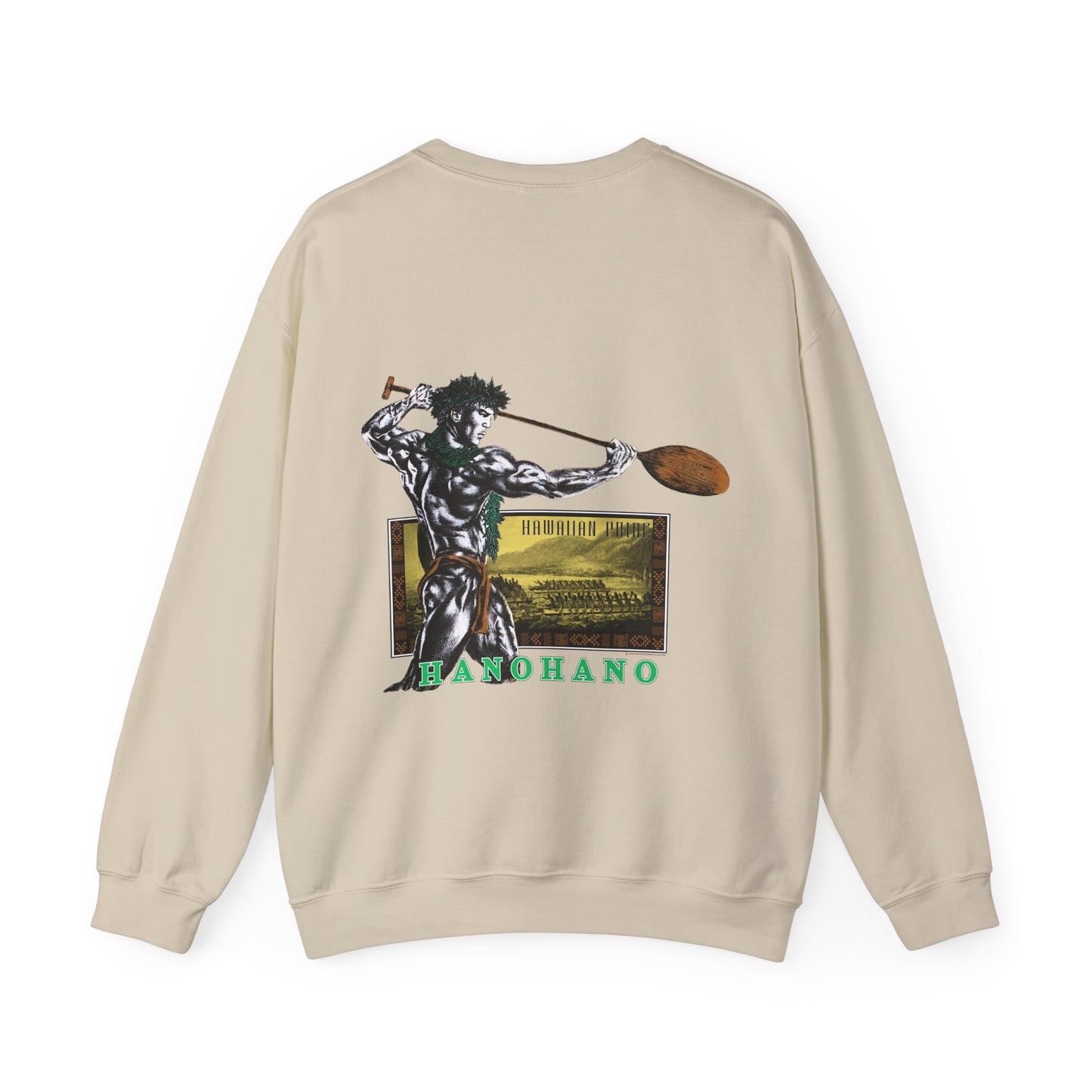 Hawaiian Strength Hanohano Hawaiian Pride Vintage 90s Design New Print Unisex Heavy Blend™ Crewneck Sweatshirt
