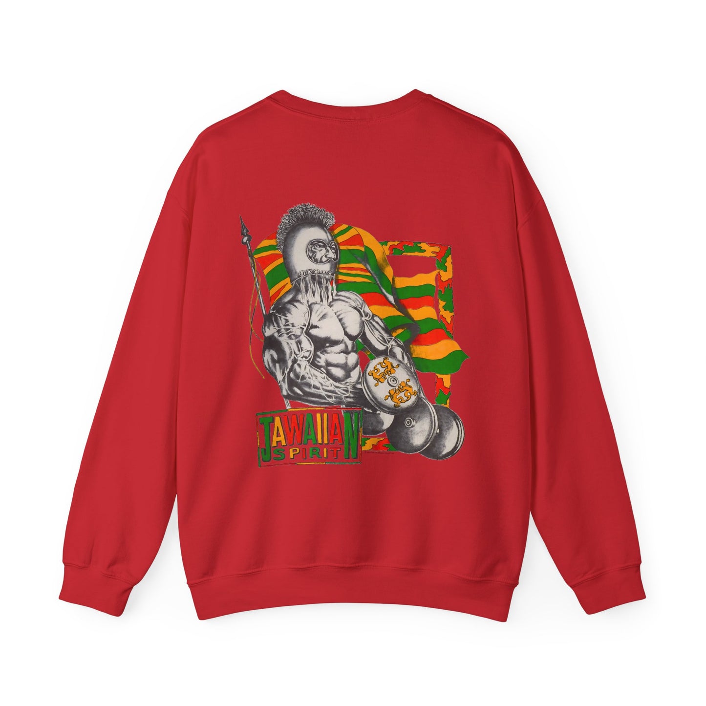 Jawaiian Strength Jawaiian Spirit Vintage Design 90s New Print Unisex Heavy Blend™ Crewneck Sweatshirt