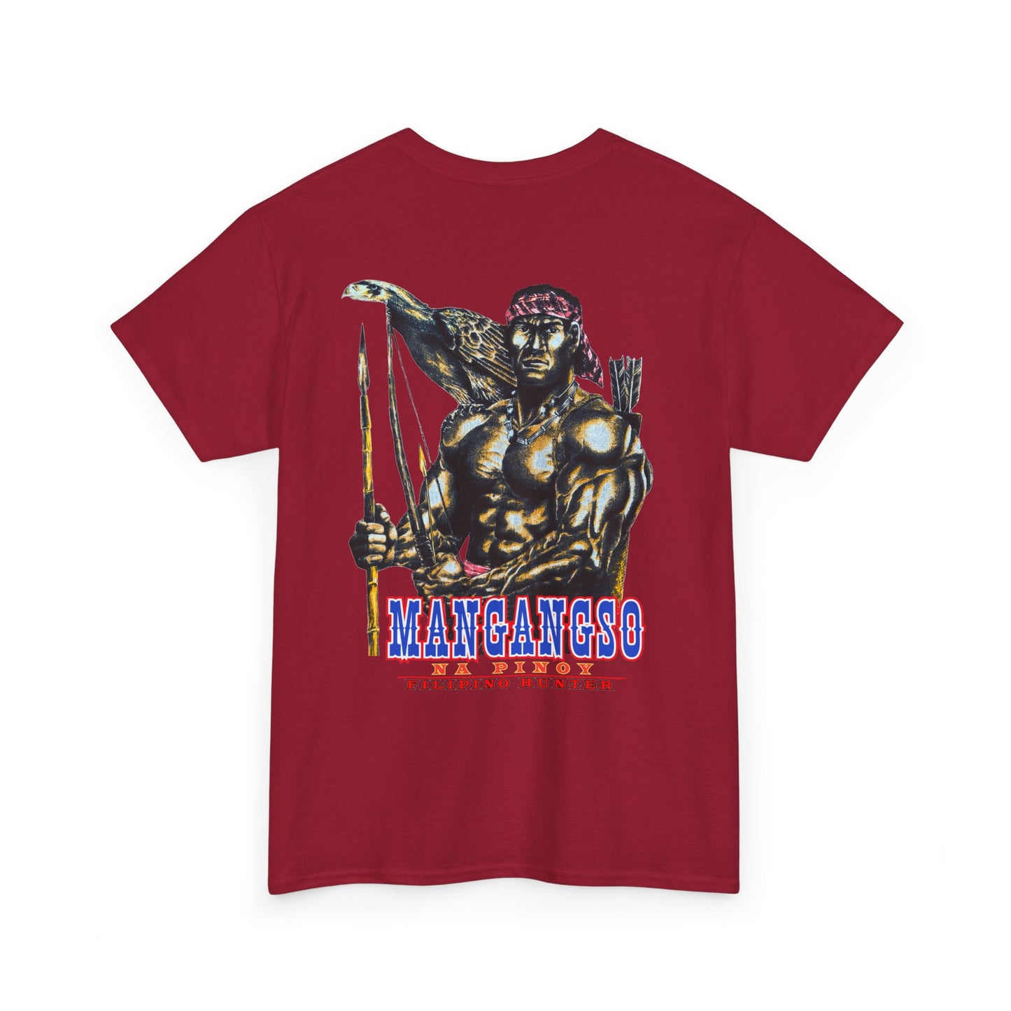 Filipino Strength Mangangso Na Pinoy Filipino Hunter Vintage Design 90s New Print Unisex Heavy Cotton Tee
