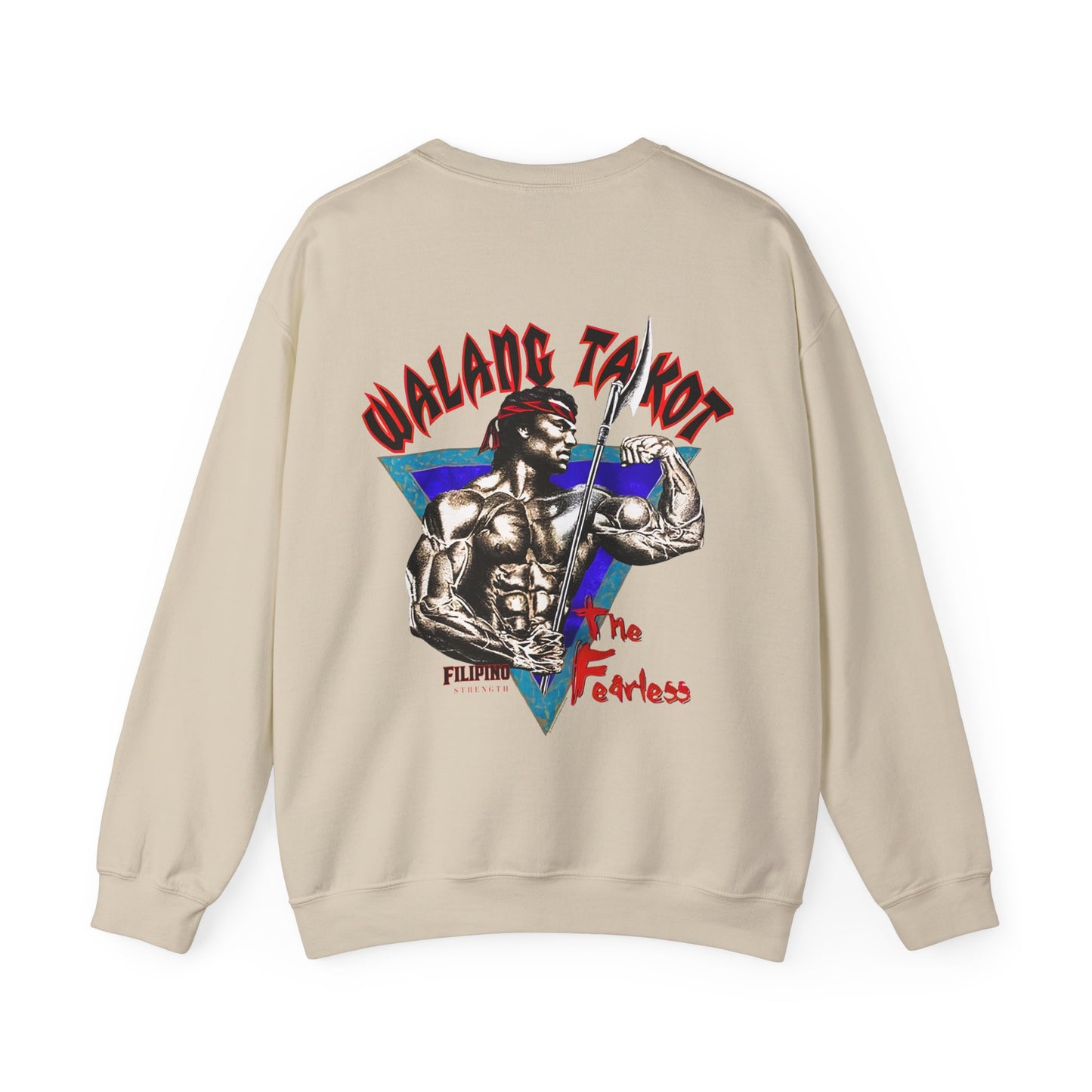 Filipino Strength Walang Takot The Fearless Vintage Design 90s New Print Unisex Heavy Blend™ Crewneck Sweatshirt