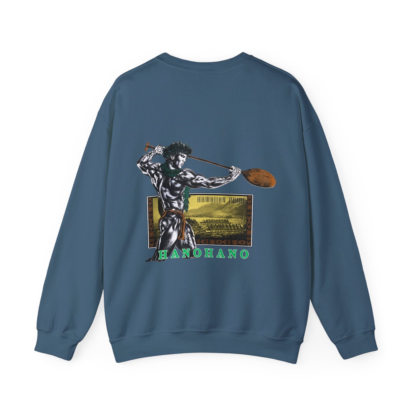 Hawaiian Strength Hanohano Hawaiian Pride Vintage 90s Design New Print Unisex Heavy Blend™ Crewneck Sweatshirt