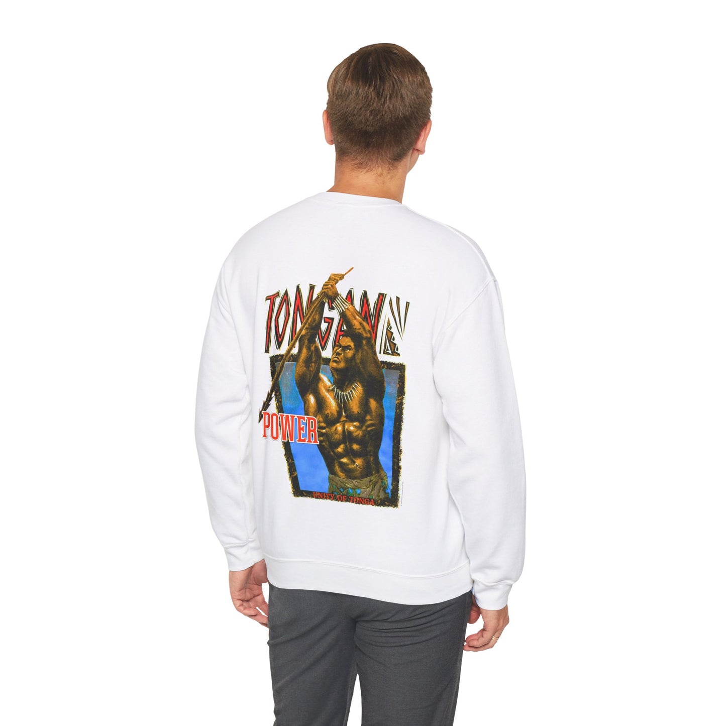 Local Strength Tongan Power Unity Of Tonga Vintage Design 90s New Print Unisex Heavy Blend™ Crewneck Sweatshirt