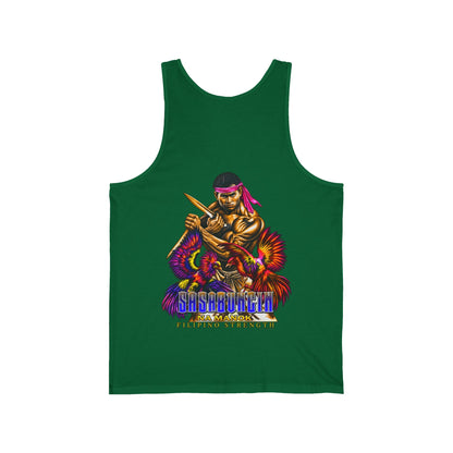 Filipino Strength Sasabungin Na Manok Unisex Jersey Tank