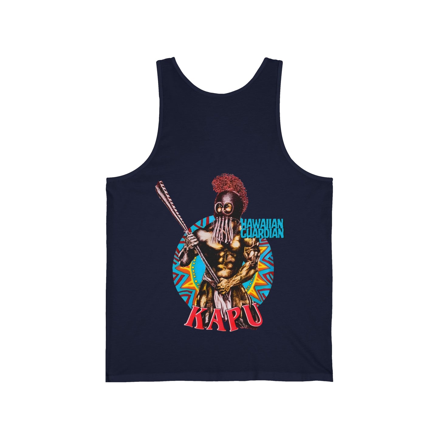 Hawaiian Strength Kapu Hawaiian Guardian Vintage Design 90s New Print Unisex Jersey Tank