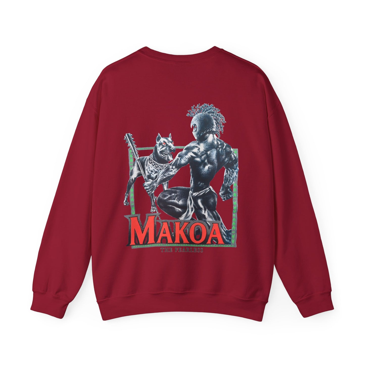 Hawaiian Strength Makoa The Fearless Vintage Design 90s New Print Unisex Heavy Blend™ Crewneck Sweatshirt