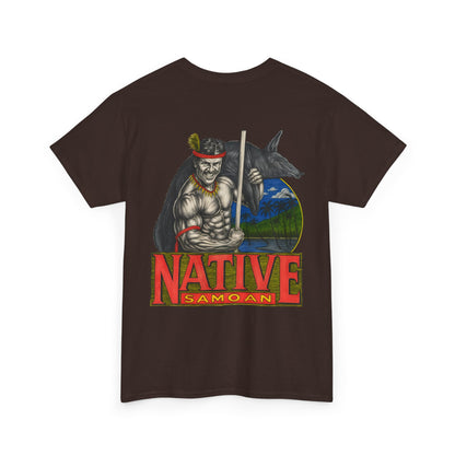 Samoan Strength Native Samoan Vintage 90s Design New Print Unisex Heavy Cotton Tee