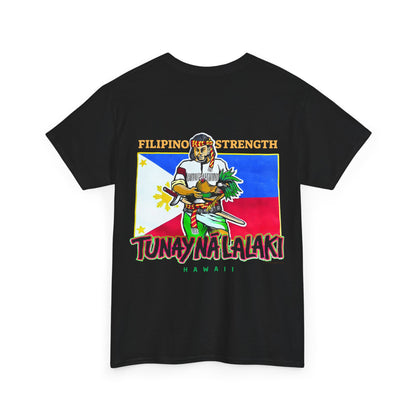Filipino Strength Tunay Na Lalaki Filipino Strength Hawaii Vintage Design 90s New Print Unisex Heavy Cotton Tee