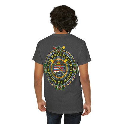 Hawaiian Strength The Sovereign Nation of Hawaii Vintage Design 90s New Print Unisex Heavy Cotton Tee