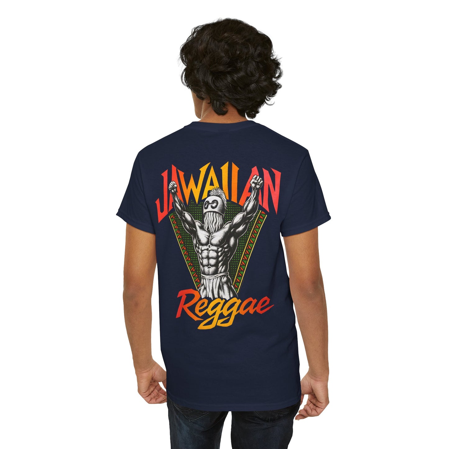 Jawaiian Strength Jawaiian Reggae Vintage Design 90s New Print Unisex Heavy Cotton Tee