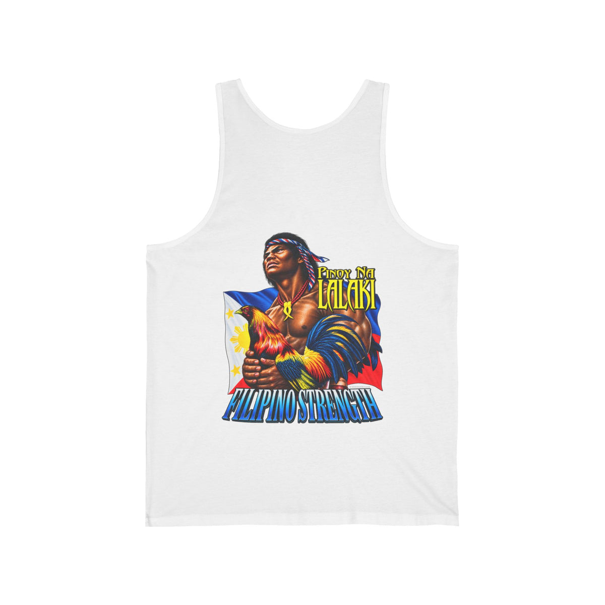 Filipino Strength Pinoy na Lalaki Unisex Jersey Tank