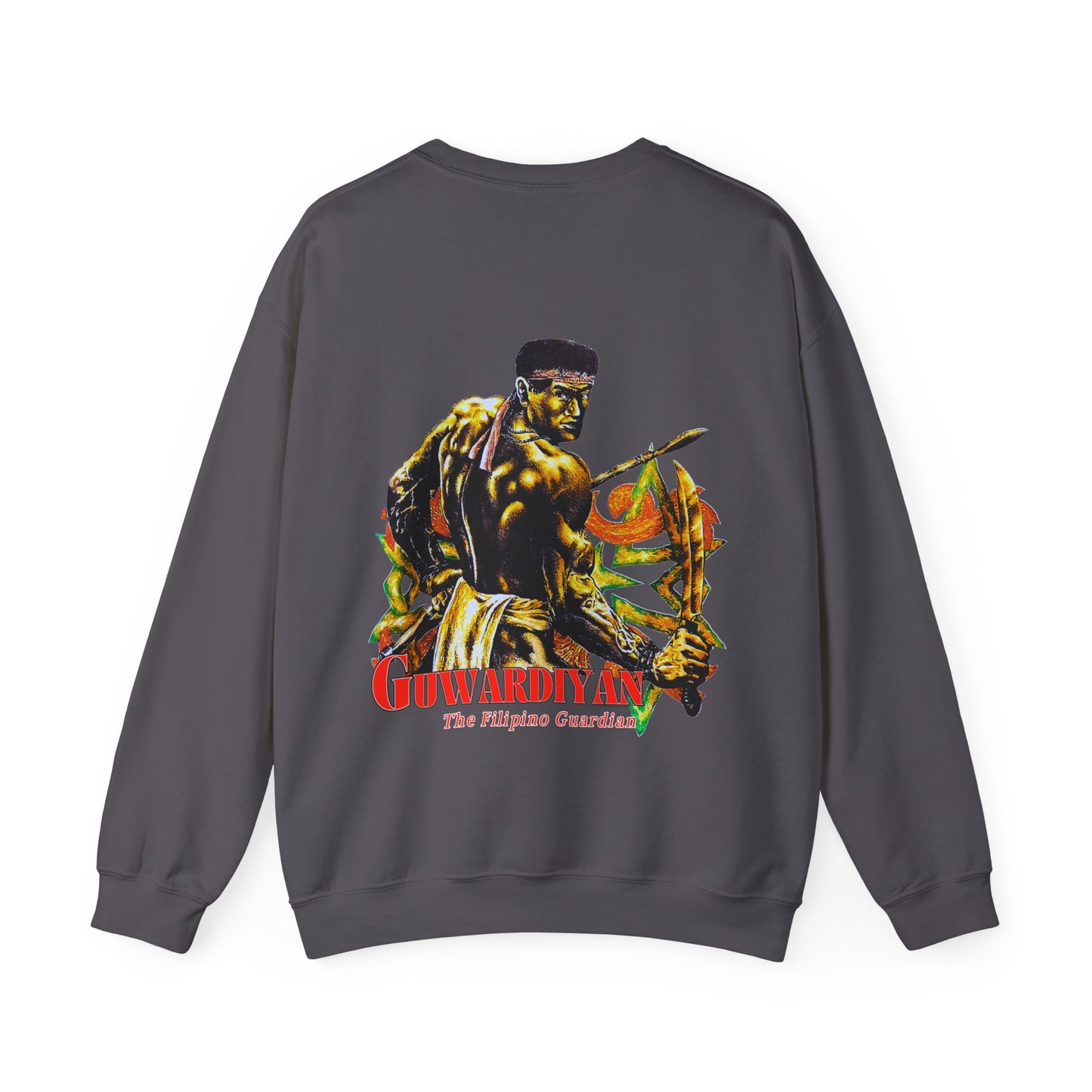 Filipino Strength The Filipino Guardian Guwardiyan Vintage Design 90s New Print Unisex Heavy Blend™ Crewneck Sweatshirt