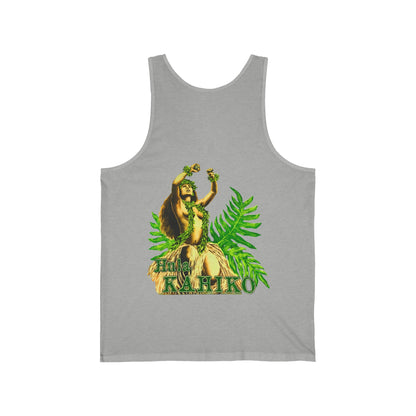 Hawaiian Strength Hula Kahiko Vintage Design 90s New Print Unisex Jersey Tank
