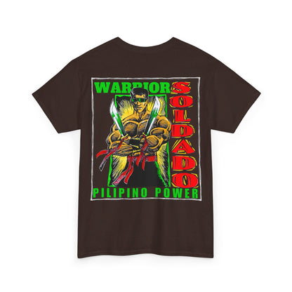 Filipino Strength Soldado Warrior Pilipino Power Vintage Design 90s New Print Unisex Heavy Cotton Tee