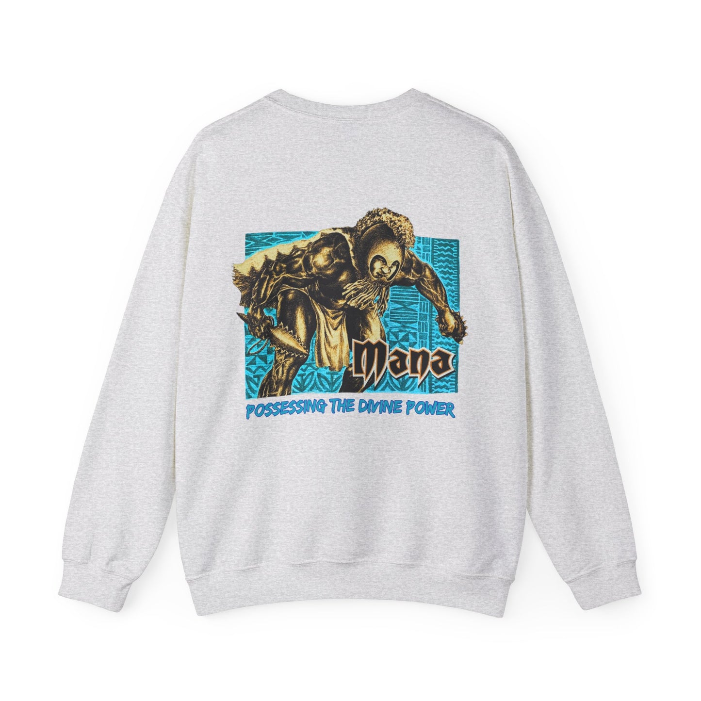 Hawaiian Strength Mana Possessing the Divine Power Vintage Design 90s New Print Unisex Heavy Blend™ Crewneck Sweatshirt