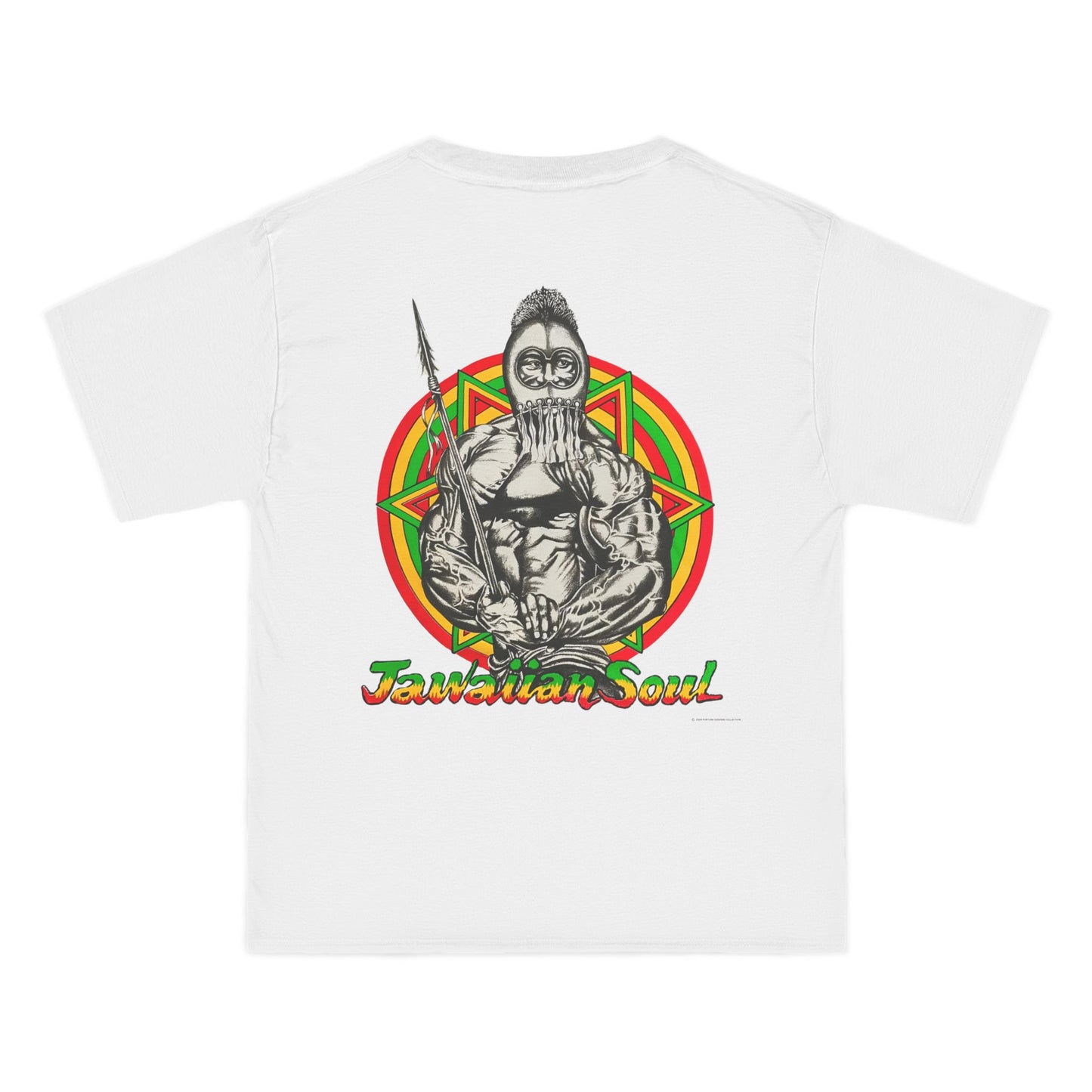 Jawaiian Strength Jawaiian Soul Vintage Design 90s New Print Beefy-T®  Short-Sleeve T-Shirt