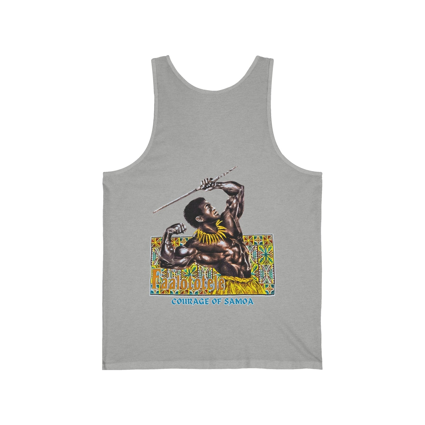 Samoan Strength Faalototele Courage of Samoa Vintage Design 90s New Print Unisex Jersey Tank