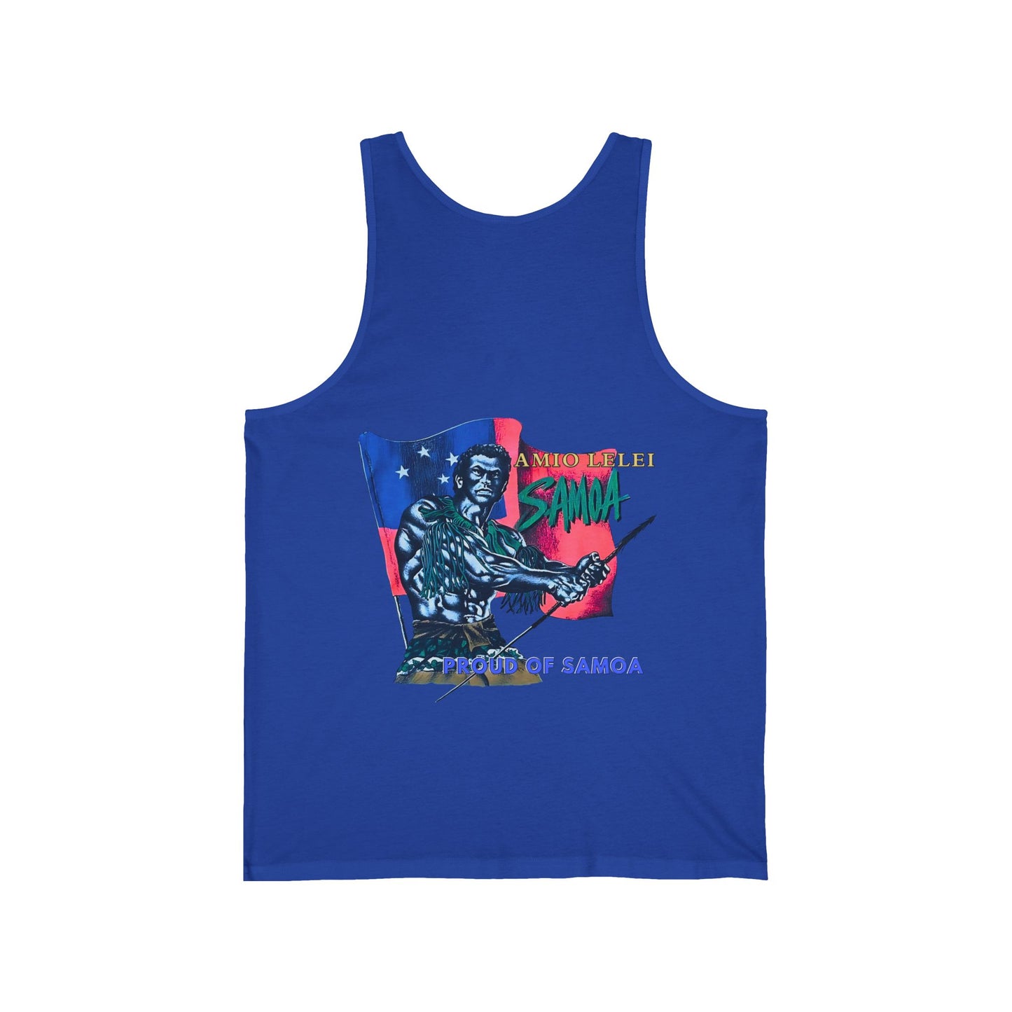 Samoan Strength Proud of Samoa Amio Lelei Vintage Design 90s New Print Unisex Jersey Tank