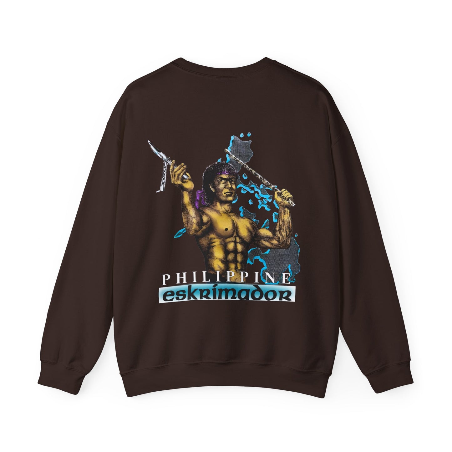 Filipino Strength Philippine Eskrimador Vintage Design 90s New Print Unisex Heavy Blend™ Crewneck Sweatshirt