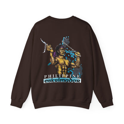 Filipino Strength Philippine Eskrimador Vintage Design 90s New Print Unisex Heavy Blend™ Crewneck Sweatshirt