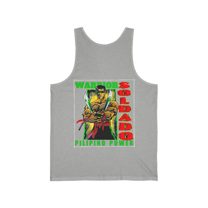 Filipino Strength Soldado Warrior Pilipino Power Vintage Design 90s New Print Unisex Jersey Tank