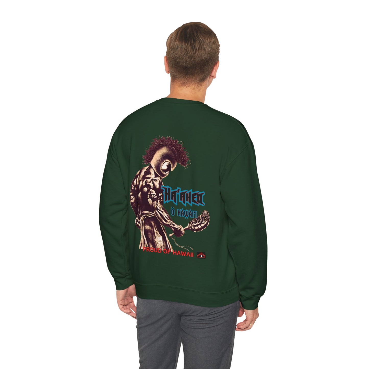 Hawaiian Strength Proud of Hawaii Ha'aheo o Hawai'i Vintage Design 90s New Print Unisex Heavy Blend™ Crewneck Sweatshirt