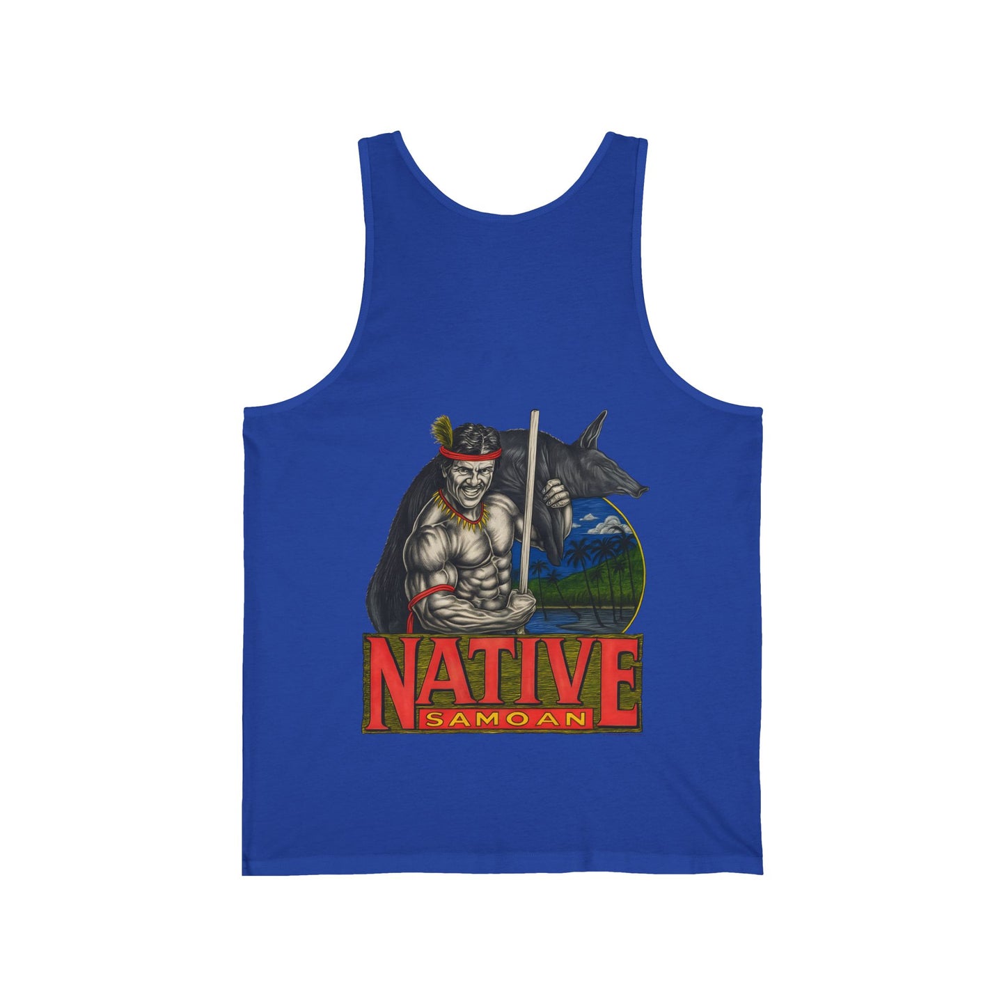 Samoan Strength Native Samoan Vintage 90s Design New Print Unisex Jersey Tank