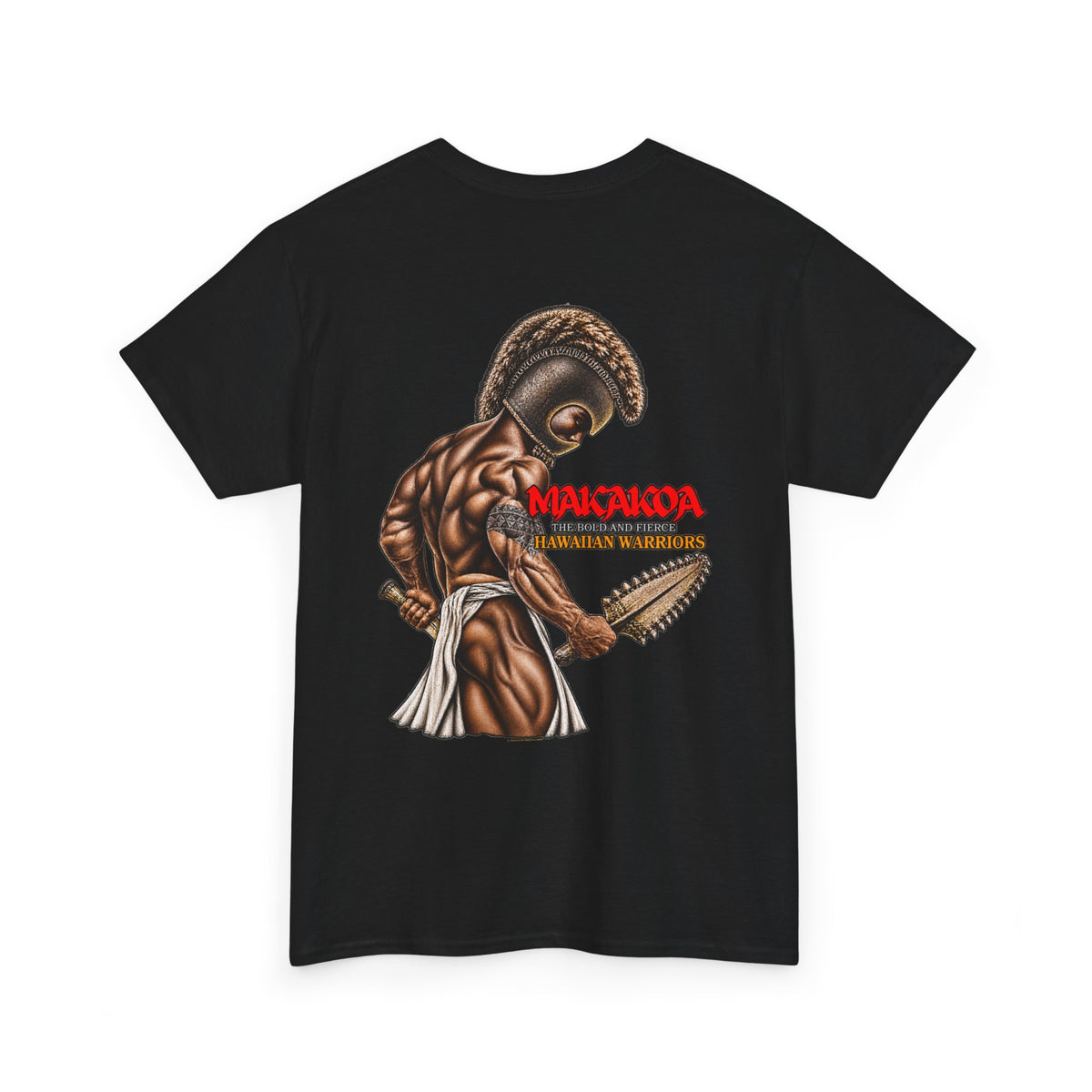 Hawaiian Strength Makakoa The Bold and Fierce Hawaiian Warriors Unisex Heavy Cotton Tee
