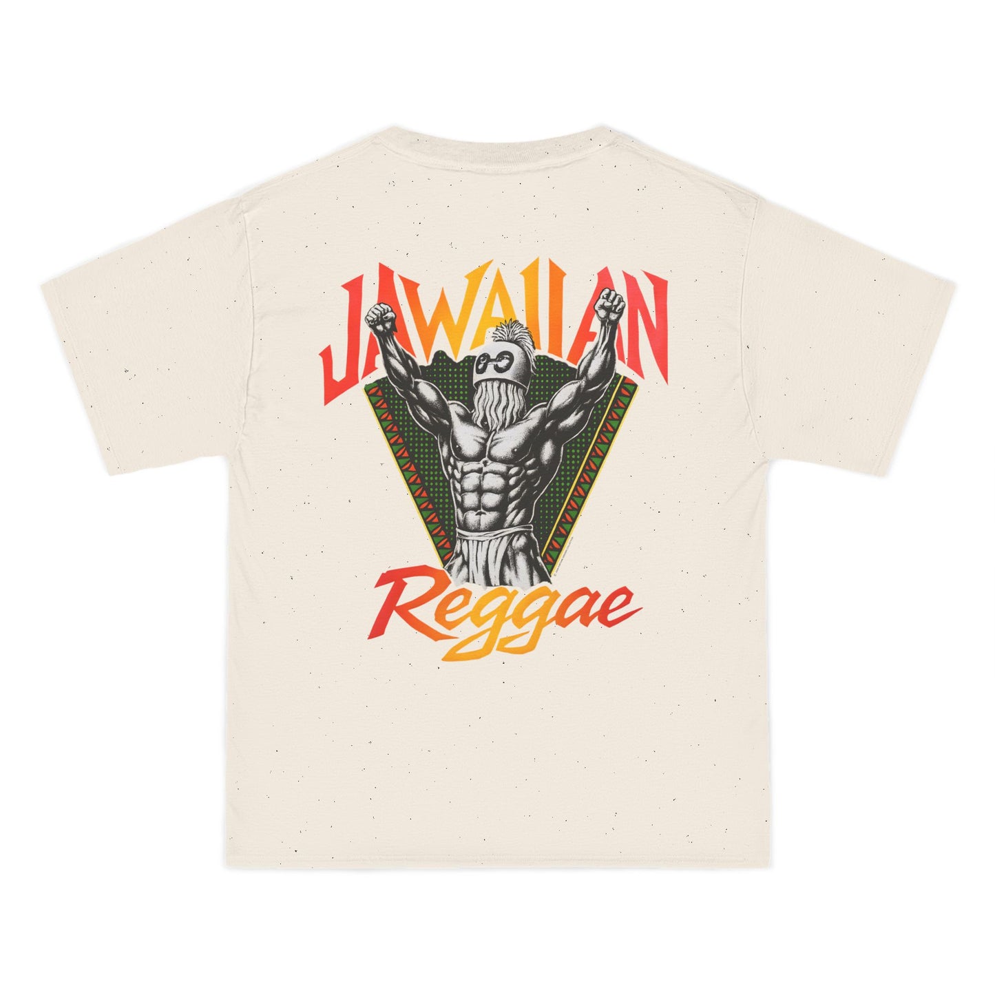 Jawaiian Strength Jawaiian Reggae Vintage Design 90s New Print Beefy-T®  Short-Sleeve T-Shirt