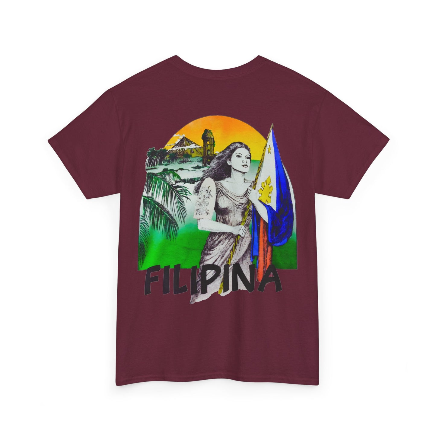 Filipino Strength Filipina Vintage Design 90s New Print Unisex Heavy Cotton Tee