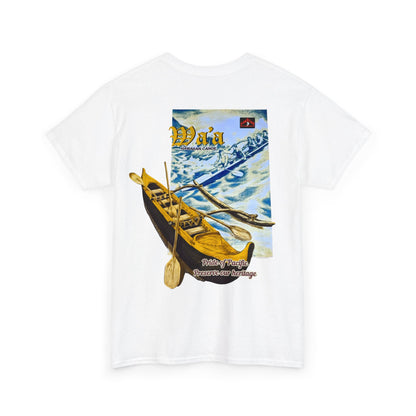Hawaiian Strength Hawaiian Canoe Wa'a Pride of Pacific Preserve our Heritage Vintage Design 90s New Print T-shirt Unisex Heavy Cotton Tee