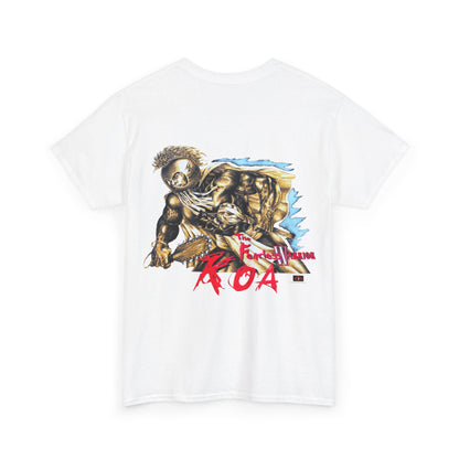 Hawaiian Strength The Fearless Warrior Koa Vintage Design 90s New Print T-shirt Unisex Heavy Cotton Tee