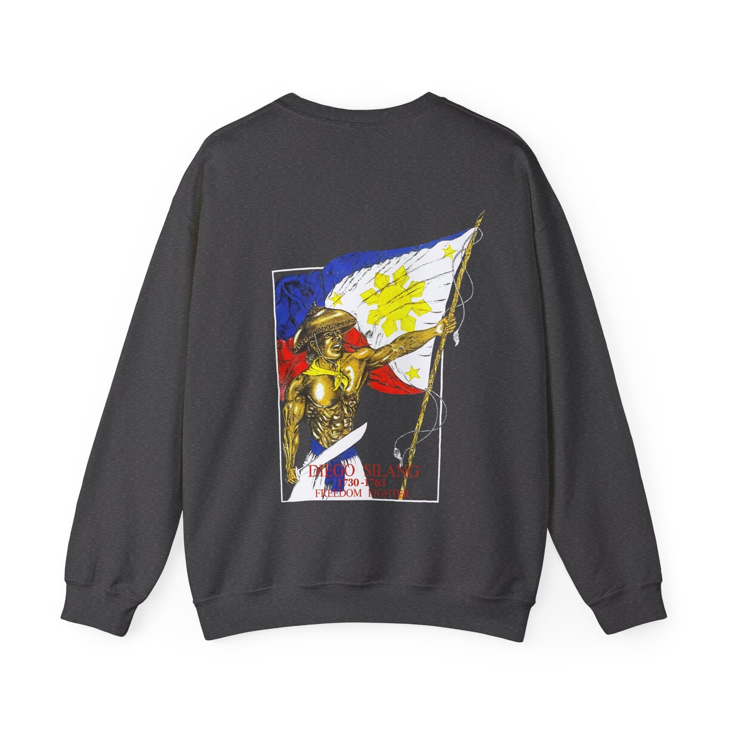 Filipino Strength Diego Silang Freedom Fighter Vintage Design 90s New Print Unisex Heavy Blend™ Crewneck Sweatshirt
