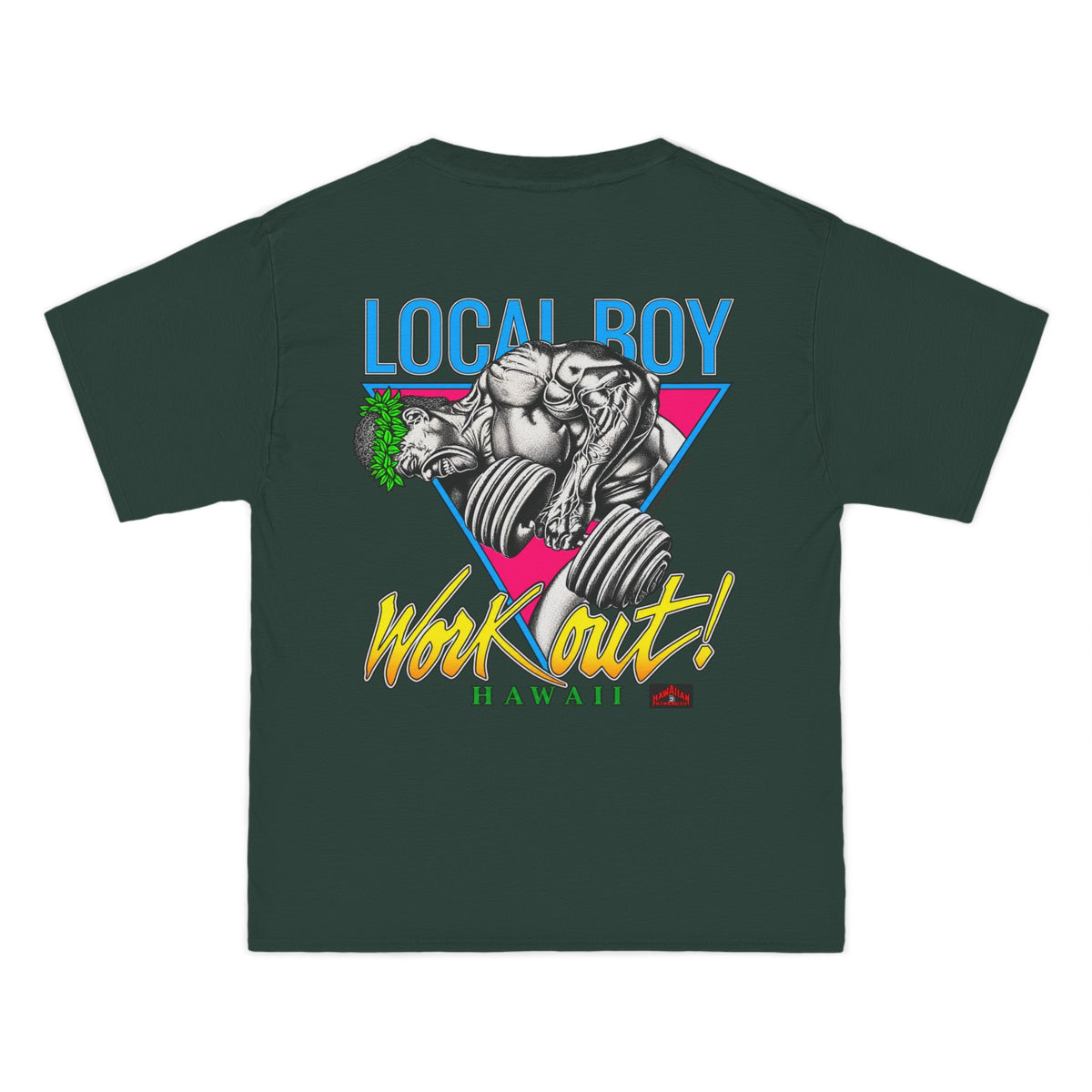 Hawaiian Strength Local Boy Work Out Hawaii Beefy-T®  Short-Sleeve T-Shirt