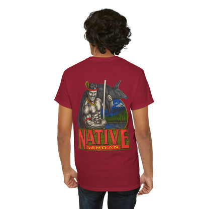 Samoan Strength Native Samoan Vintage 90s Design New Print Unisex Heavy Cotton Tee