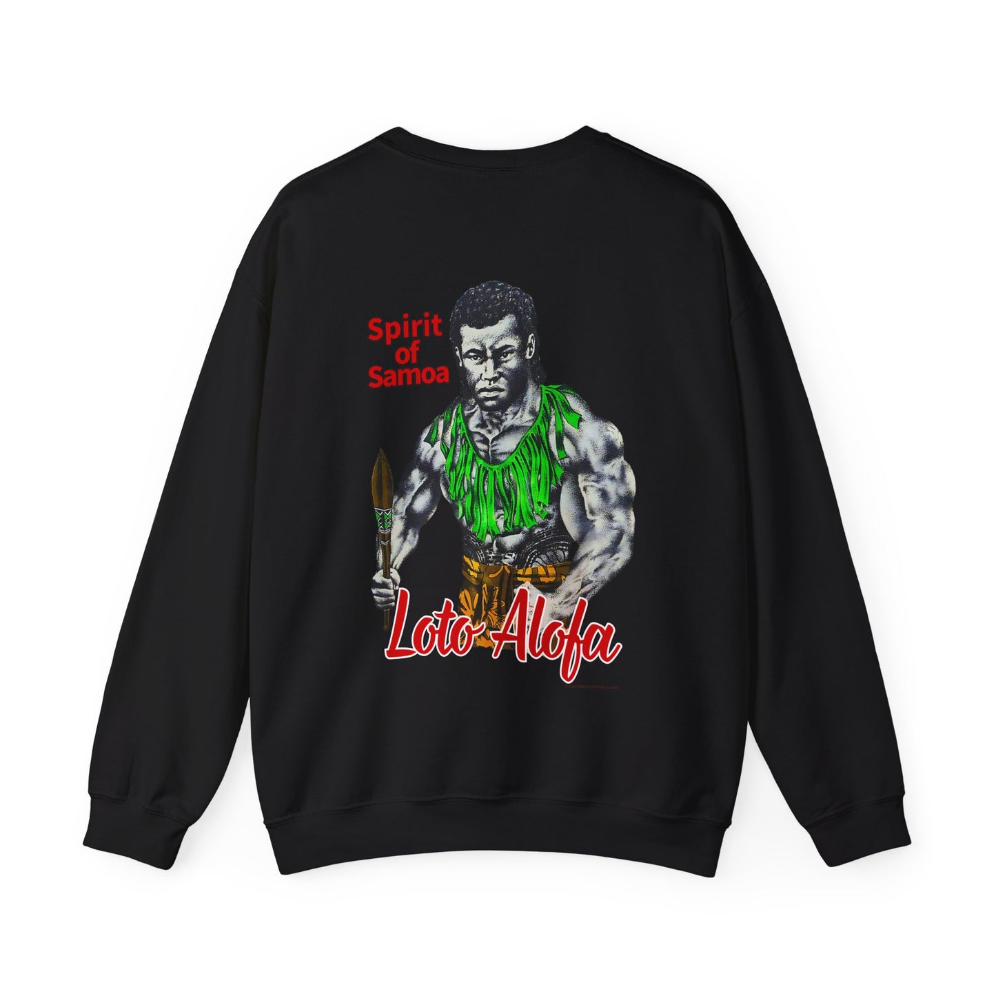 Samoan Strength Spirit of Samoa Loto Alofa Vintage Design 90s New Print Unisex Heavy Blend™ Crewneck Sweatshirt
