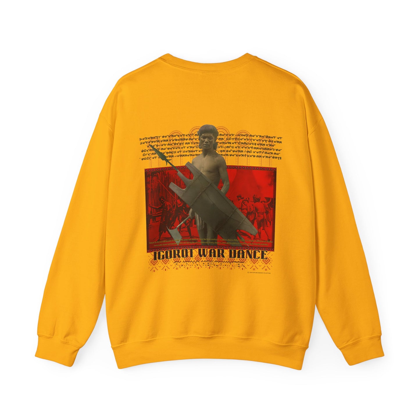 Filipino Strength Filipino Headhunter Igorot War Dance Unisex Heavy Blend™ Crewneck Sweatshirt