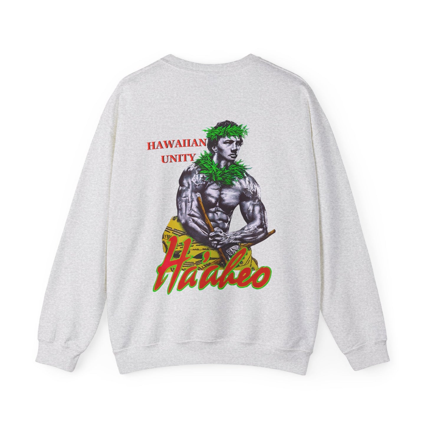 Hawaiian Strength Hawaiian Unity Haakeo Vintage Design 90s New Print Unisex Heavy Blend™ Crewneck Sweatshirt