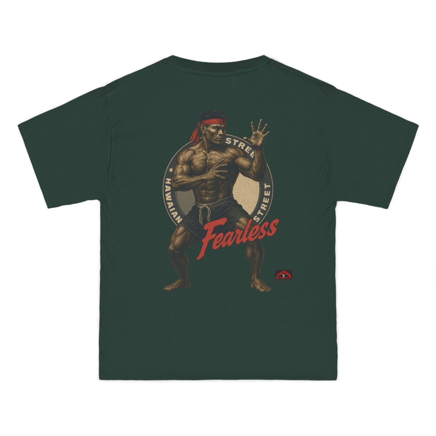 FIlipino Strength Fearless Hawaiian Street Vintage 90s Design New Print Beefy-T®  Short-Sleeve T-Shirt