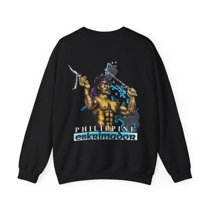 Filipino Strength Philippine Eskrimador Vintage Design 90s New Print Unisex Heavy Blend™ Crewneck Sweatshirt