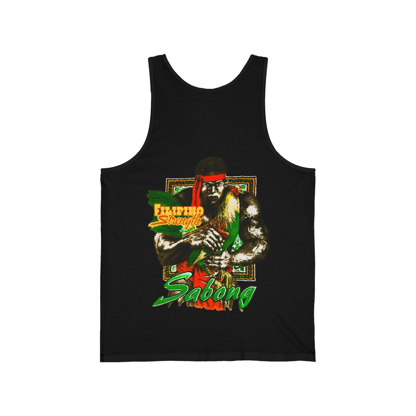 Filipino Strength Sabong Vintage Design 90s New Print Unisex Jersey Tank