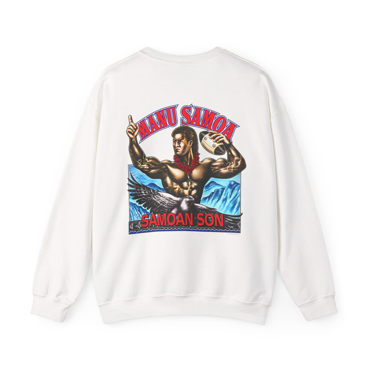 Samoan Strength Manu Samoa Samoan Son Unisex Heavy Blend™ Crewneck Sweatshirt
