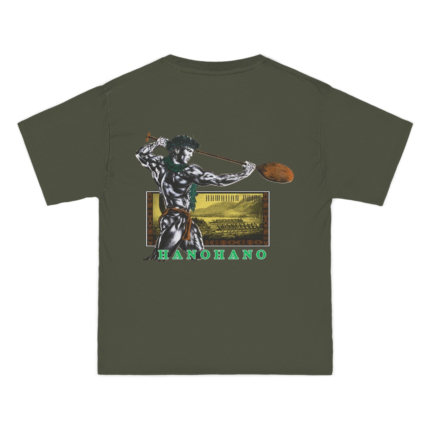 Hawaiian Strength Hanohano Hawaiian Pride Vintage 90s Design New Print Beefy-T®  Short-Sleeve T-Shirt