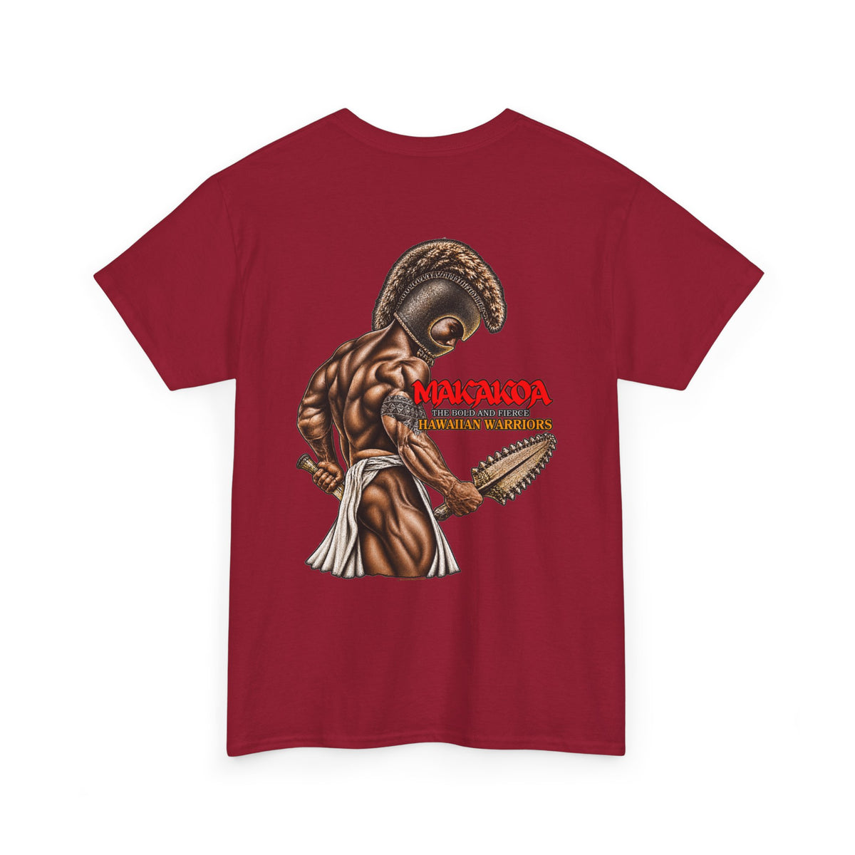 Hawaiian Strength Makakoa The Bold and Fierce Hawaiian Warriors Unisex Heavy Cotton Tee