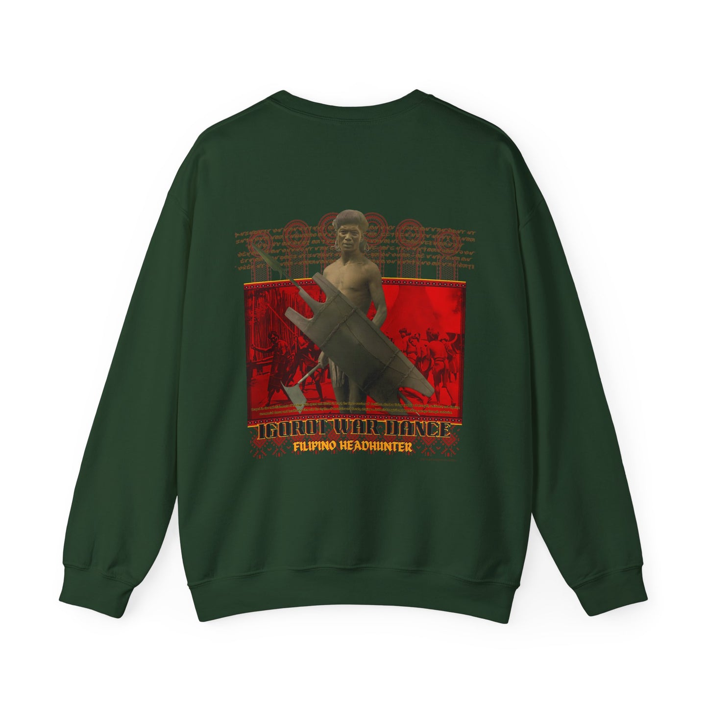 Filipino Strength Filipino Headhunter Igorot War Dance Unisex Heavy Blend™ Crewneck Sweatshirt